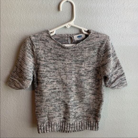Old Navy Shirt Sleeve Gray/Pink Sweater 5T - Picture 2 of 7